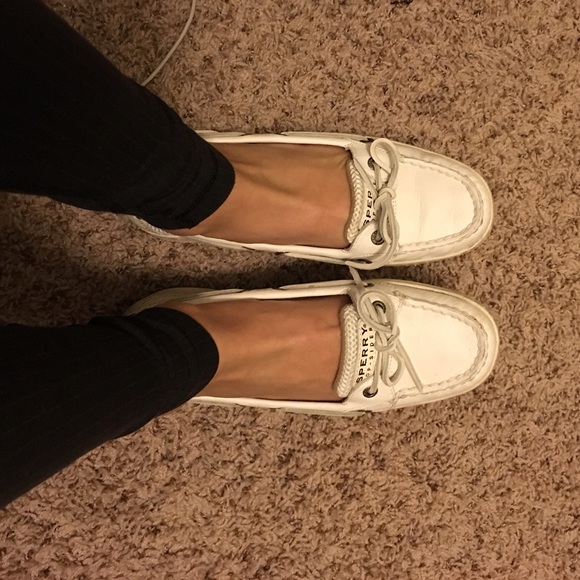 White Sperry Top-Siders