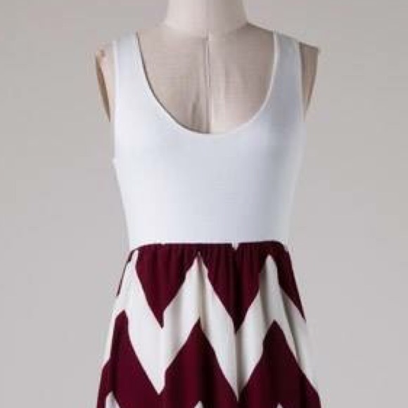 Jersey Chevron Maxi Dress - Picture 4 of 4