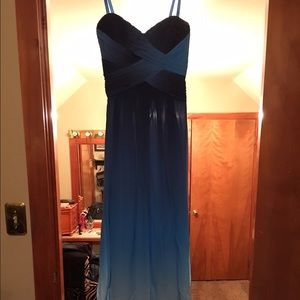 Blue ombré dress