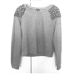 Sparkle&Fade grey cheetah crewneck
