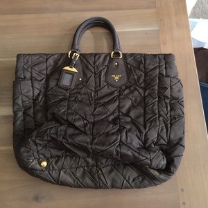 Gorgeous brown Prada bag with strap