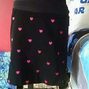 LillyPulitzer cute cotton velour skirt. Pink heart