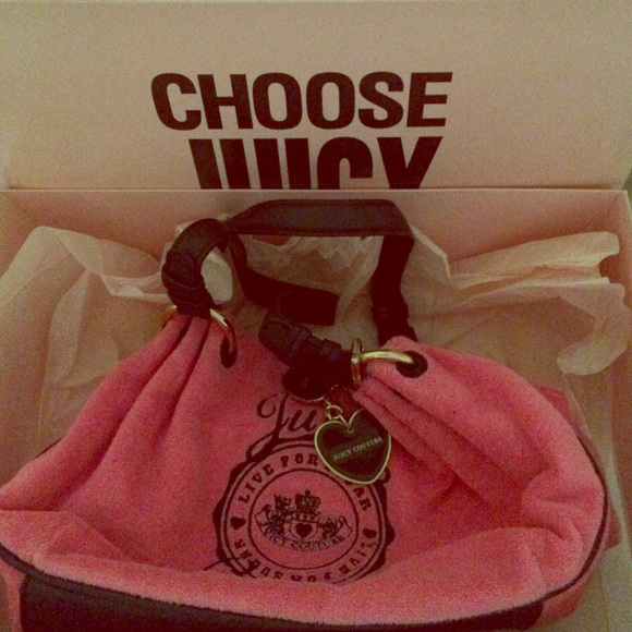 Pink small juicy couture bag.Authentic