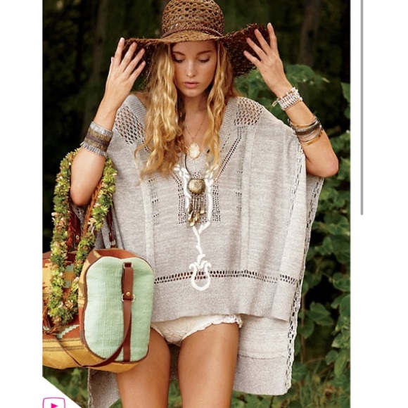 Free people pointelle poncho