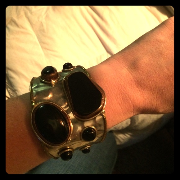 gold silver& bronze statement cuff !