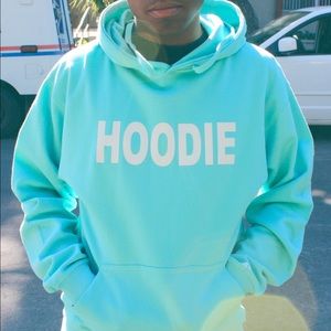Mint/White "Hoodie"