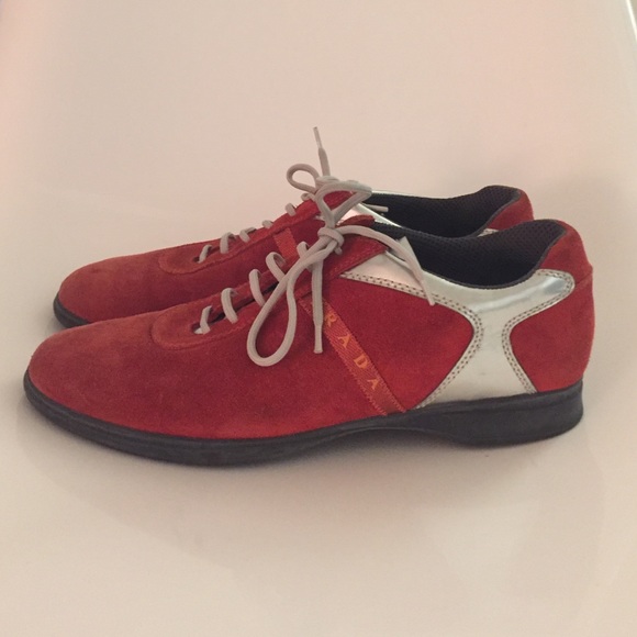 Super fun Prada bowling style shoe.