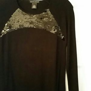 Stunning black dress with sequins