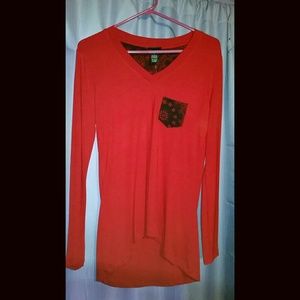 Red High-low Shirt