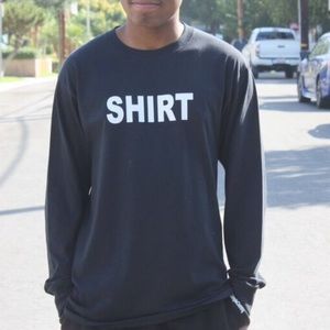 Black/White Long-Sleeve "Shirt"