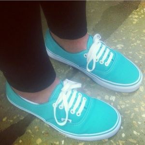 Turquoise vans