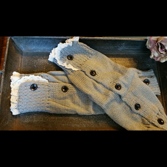 Boot leg warmers!  Little girl!