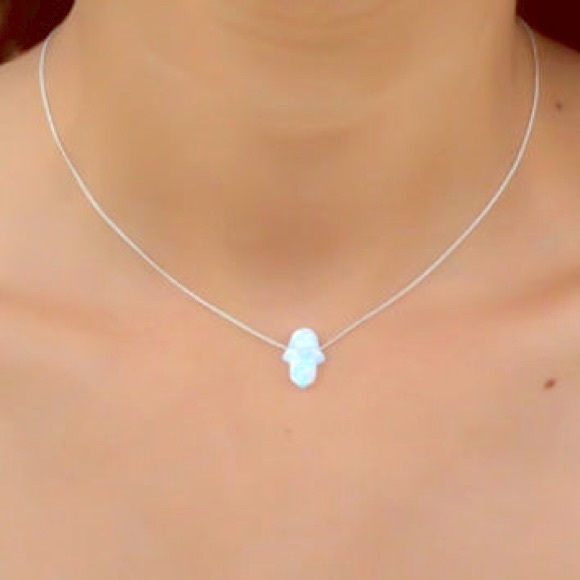 Sterling Silver Hamsa Necklace