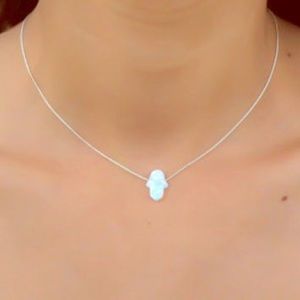 Sterling Silver Hamsa Necklace