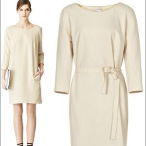 Reiss Silk Cream Dress