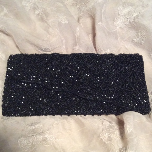 Gorgeous black vintage beaded bag