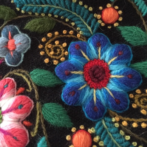 100% HANDMADE COSMETIC BAG CLUTCH BABY ALPACA - Picture 3 of 4