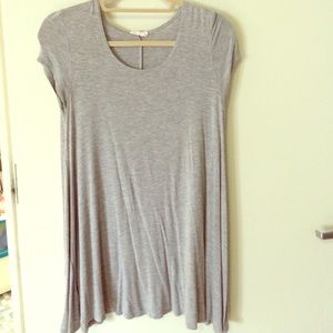 Simple grey t-shirt dress