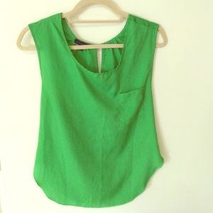 Green cross back shirt