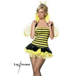 NEW LEG AVENUE SEXY QUEEN BEE HONEY BUMBLEBEE Halloween Cosplay Costume