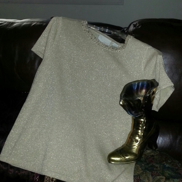 Gold sparkly top