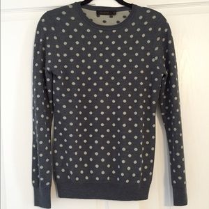 Gray polka dot sweater