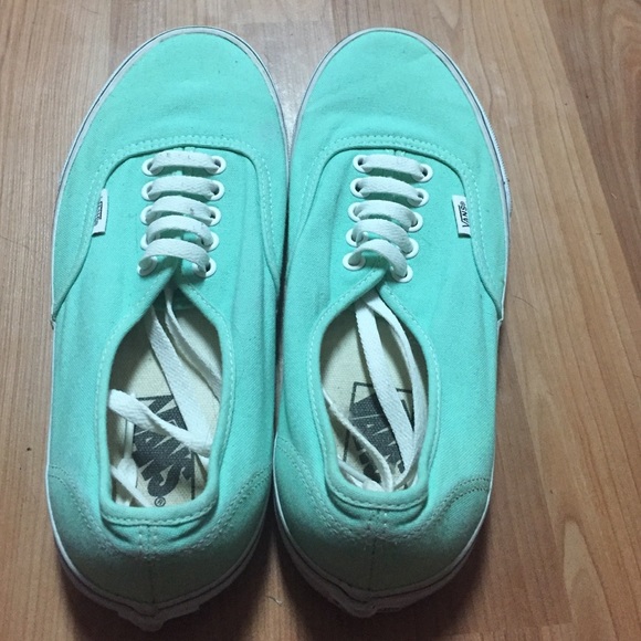 Aqua Vans Size 9