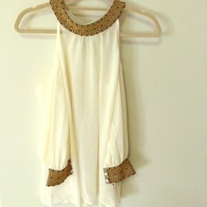 Sheer beaded top
