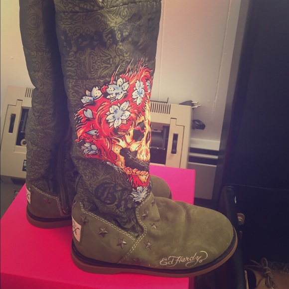 💚Ed hardy winter boots💚