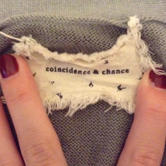 Coincidence & Chance sheer gray top - Picture 3 of 4