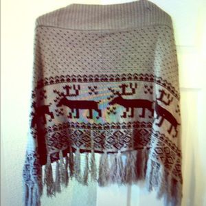 Steve Madden poncho so fun!