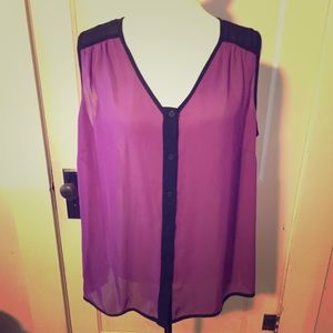 Black and purple top