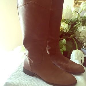 Leather riding boots