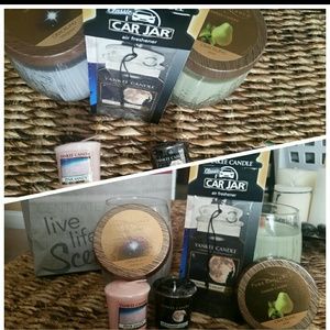 NEW Yankee Candle 2 Medium 2 Samplers 1 Car Jar