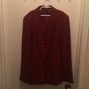 Burgundy blazer