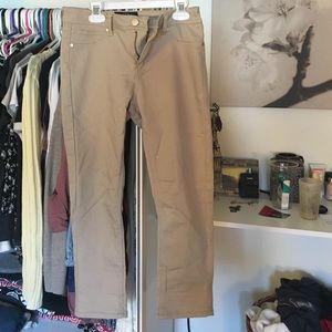 High rise khaki pants