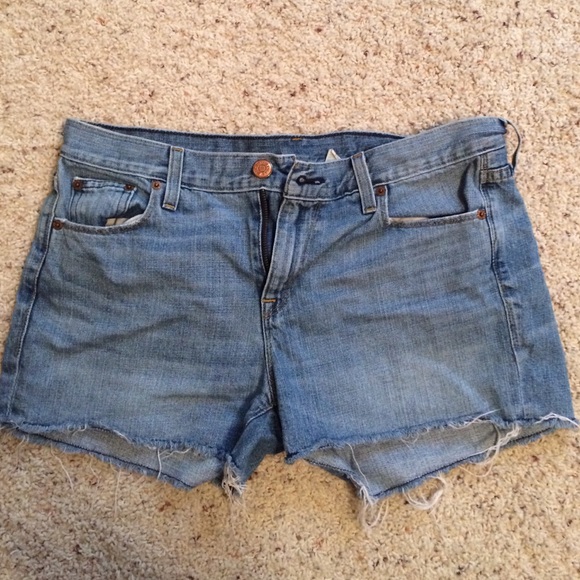 Frayed J.Crew jean shorts