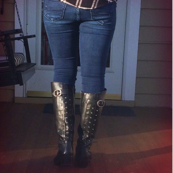 Black riding boots