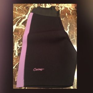 Curves NWOT Toning shorts, never worn. Size med!