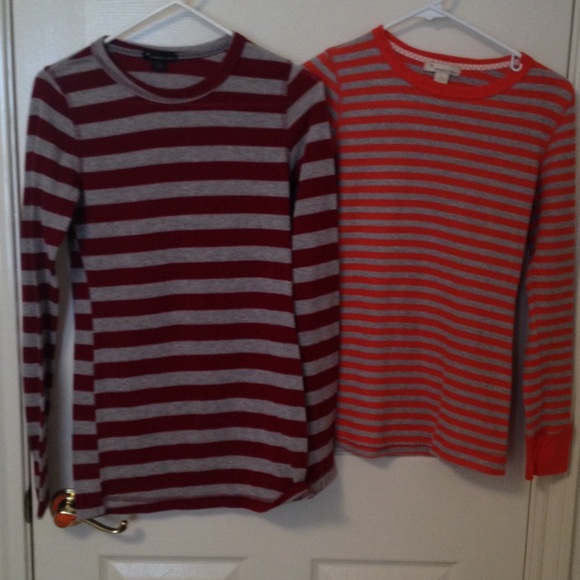 Forever21 Long Sleeve Striped Shirts 2 for $8