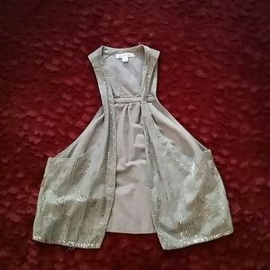 American Eagle gray vest