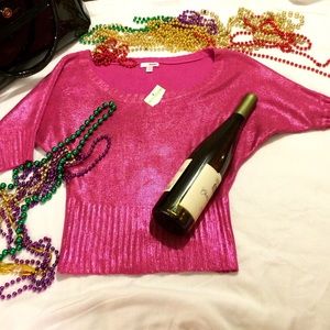 🍭HP 3/12🍭Metallic Pink Sweater