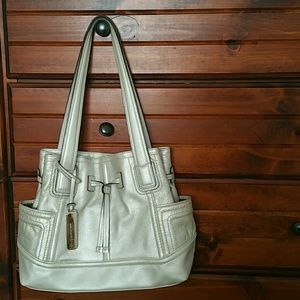 Beautiful Tignanello Silver Purse