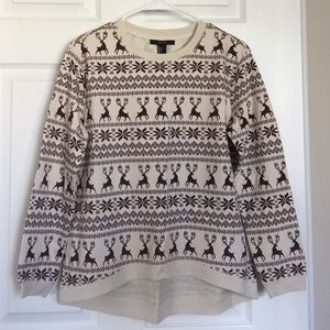 Winter Reindeer Holiday Sweater | Oversized Fit