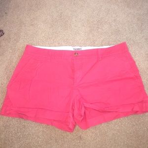Hot pink shorts