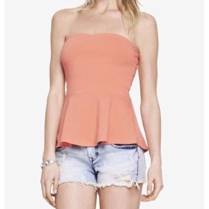 NWT Express Peplum Tube Top