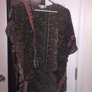Paisley kimono cardigan