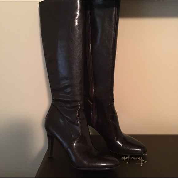 Sold Franco Sarto Brown leather boots NWOT - Picture 1 of 3