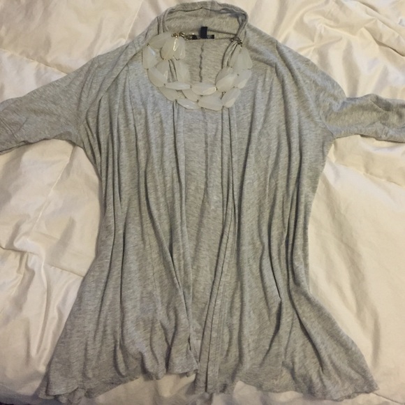 Express lightweight gray cardigan