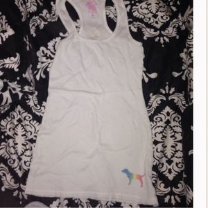 Victoria's Secret White PINK tank